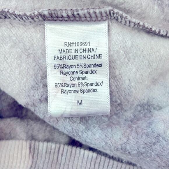 Young Fabulous & Broke Juliette Tie Dye Sweatshirt NWT Purple Gray Oversized - Picture 12 of 16